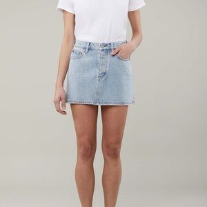 Still Here Holly Denim Mini Skirt